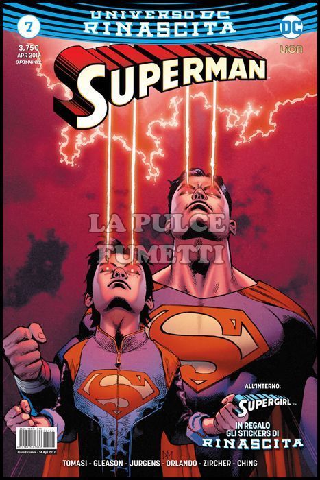 SUPERMAN # 122 - SUPERMAN 7 - RINASCITA + STICKERS